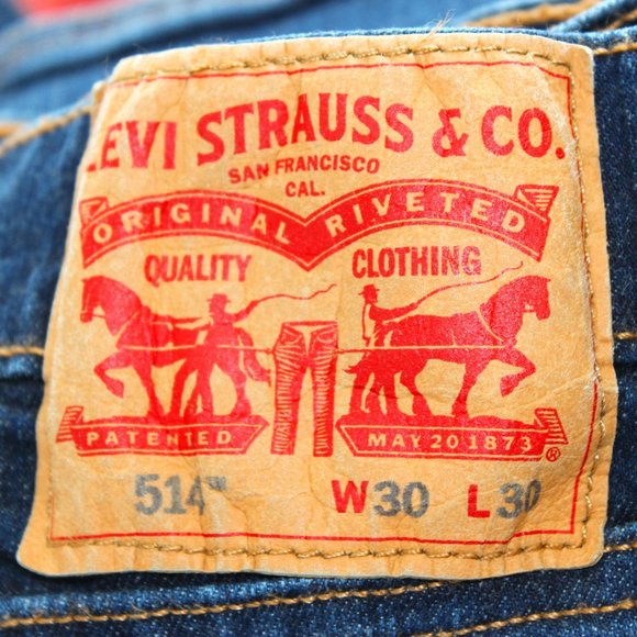 Levi Strauss & Co 514 Medium Wash Straight Leg Jeans 30w x 30l (NWOT) - Picture 1 of 16